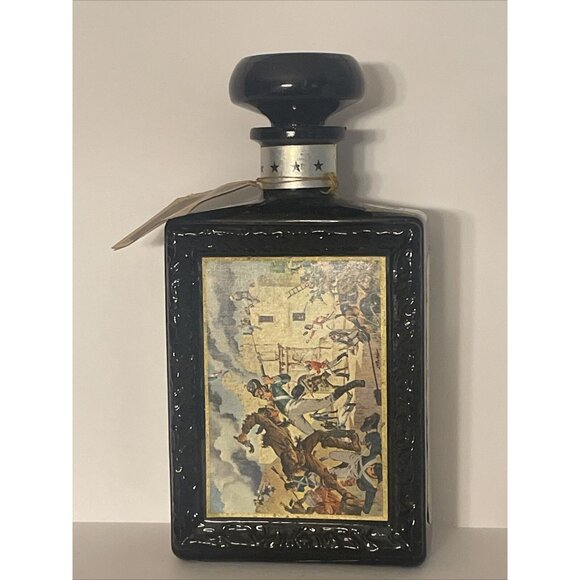 JW Dant Whiskey Decanter Alamo Vintage Americana 1969 EMPTY BOTTLE Read Descrip. - Picture 1 of 9